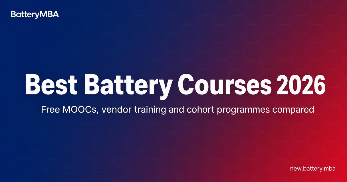 Best battery courses in 2026, compared